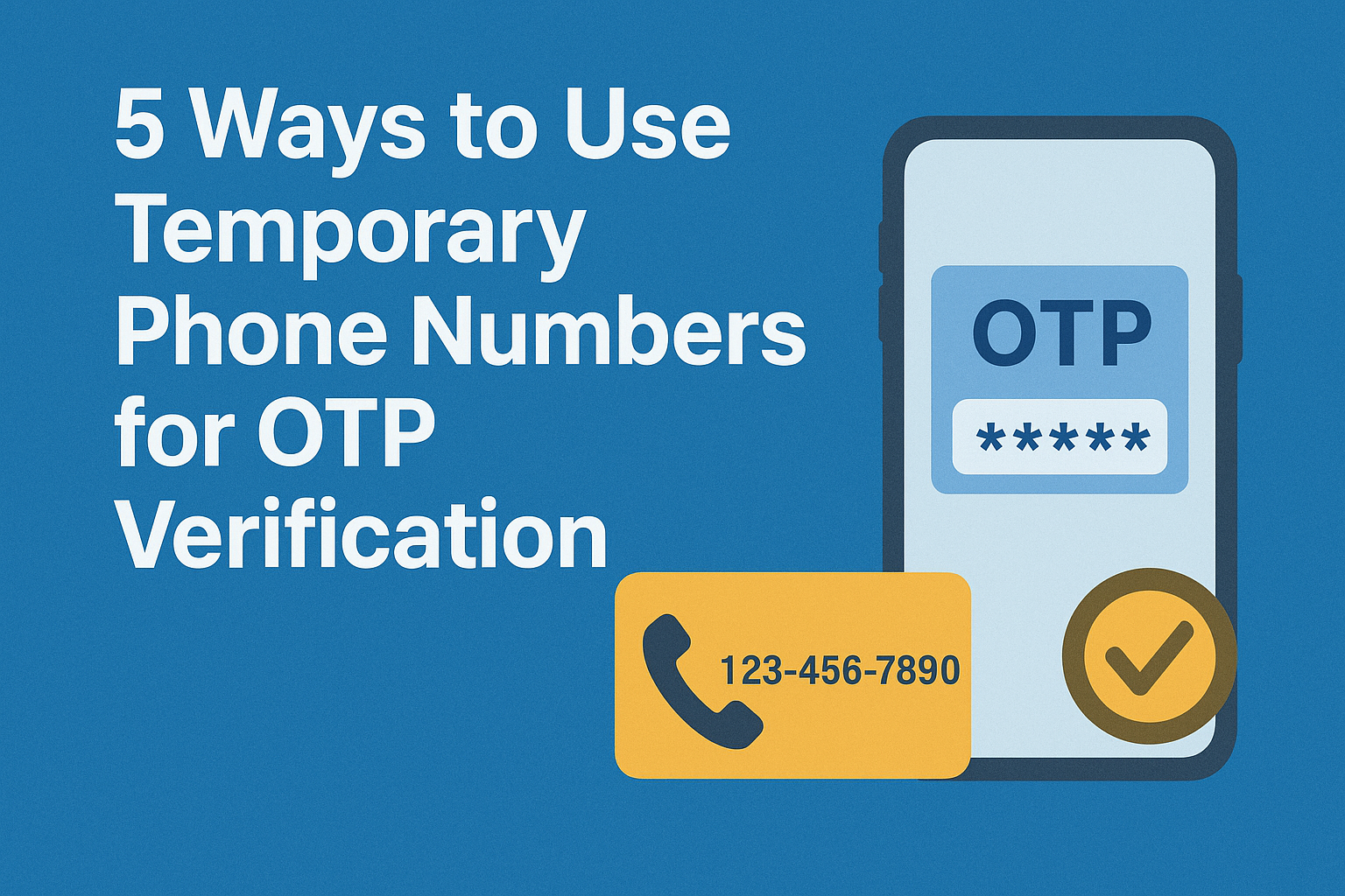 5 Ways to Use Temporary Phone Numbers for OTP Verification Securely